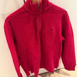 Polo by Ralph Lauren Crimson Half-Zip Sweater
